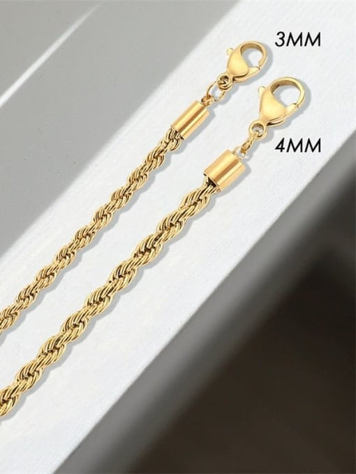 Minimalist Rope Twist Chain