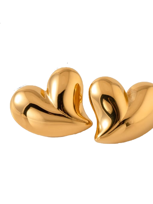 Bubble Heart Studs