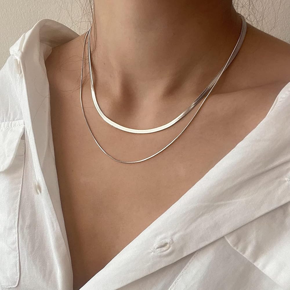 Minimalist Layered Snake Chain