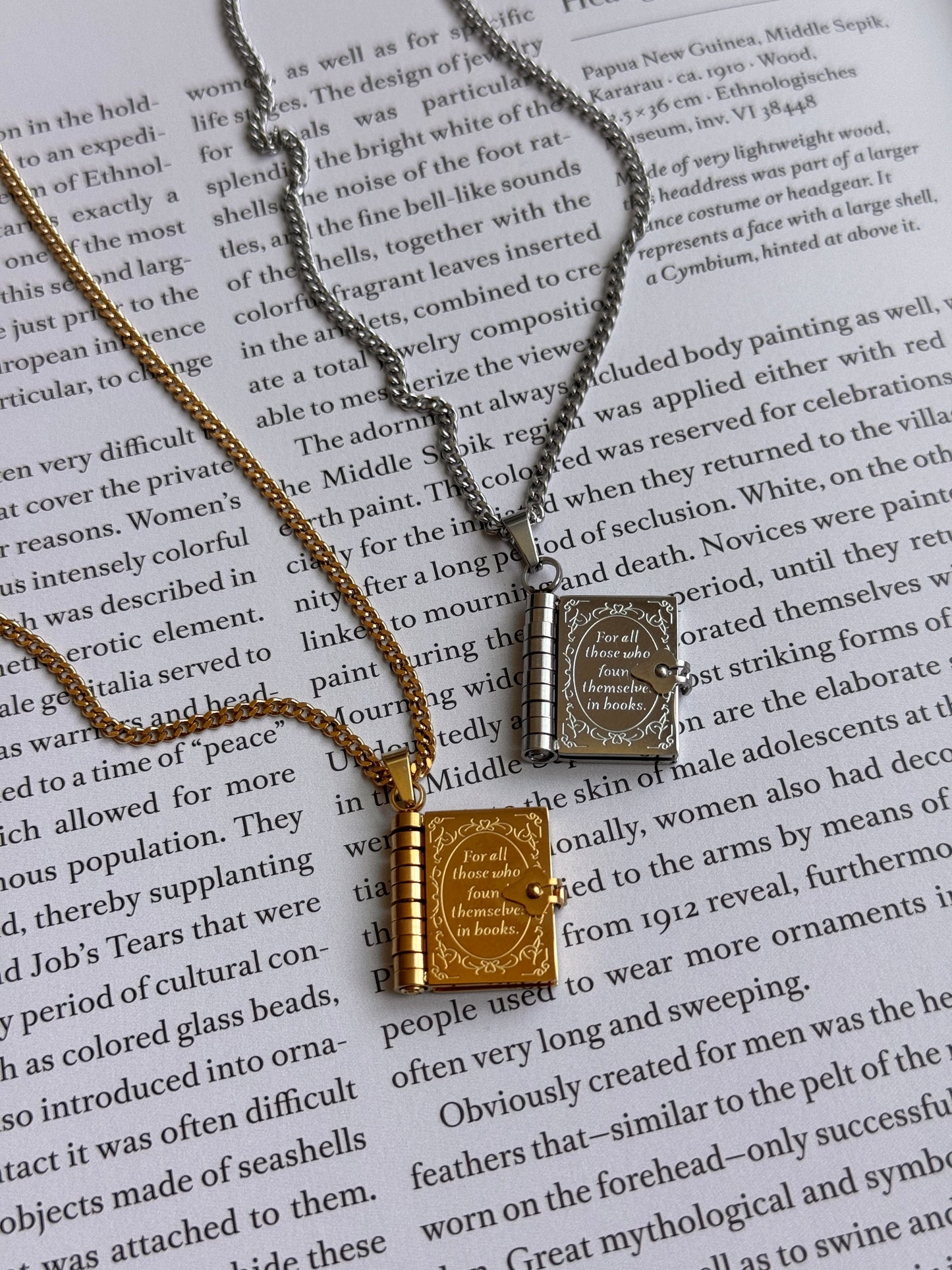 Vintage Book Necklace