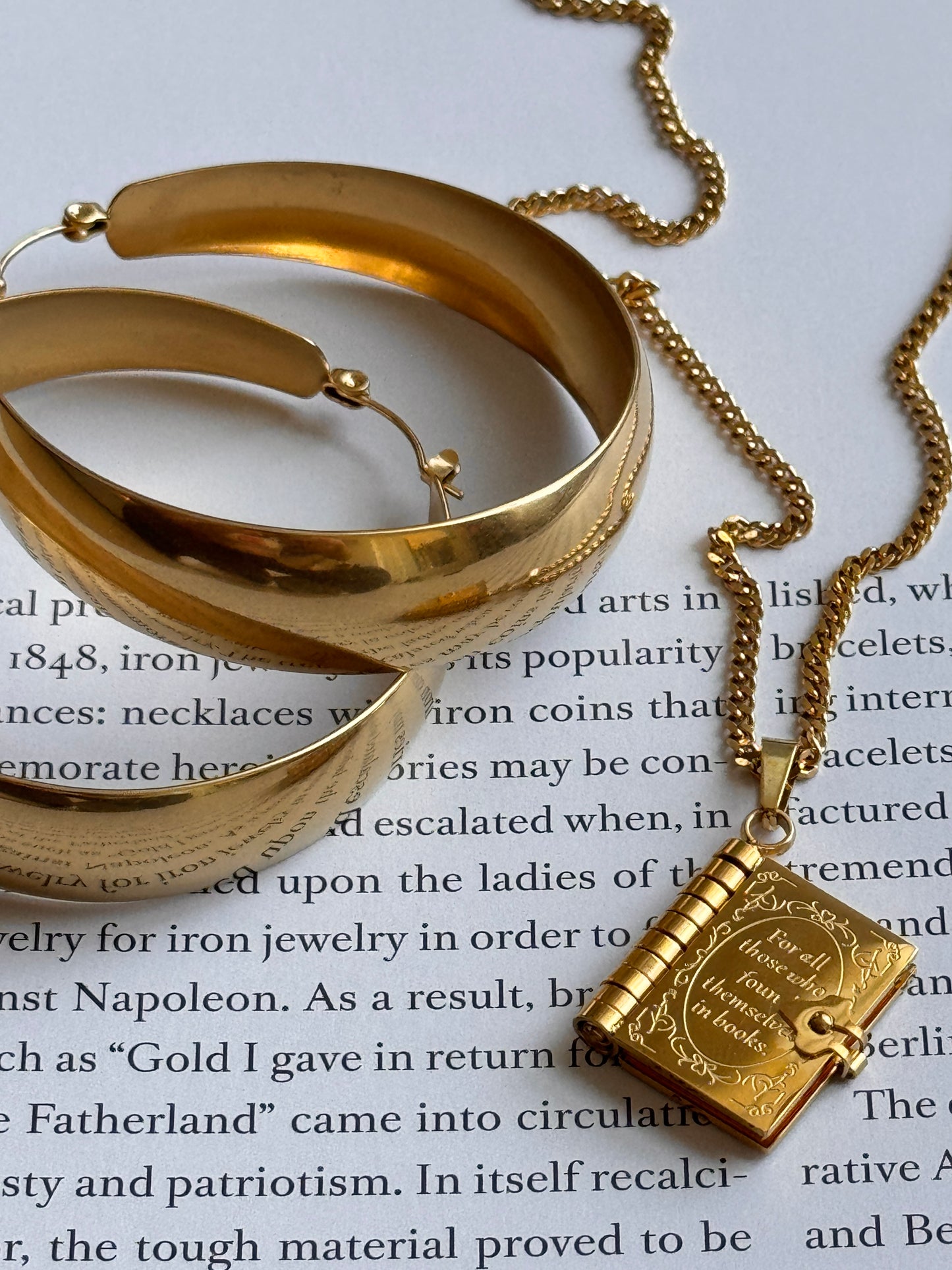 Vintage Book Necklace