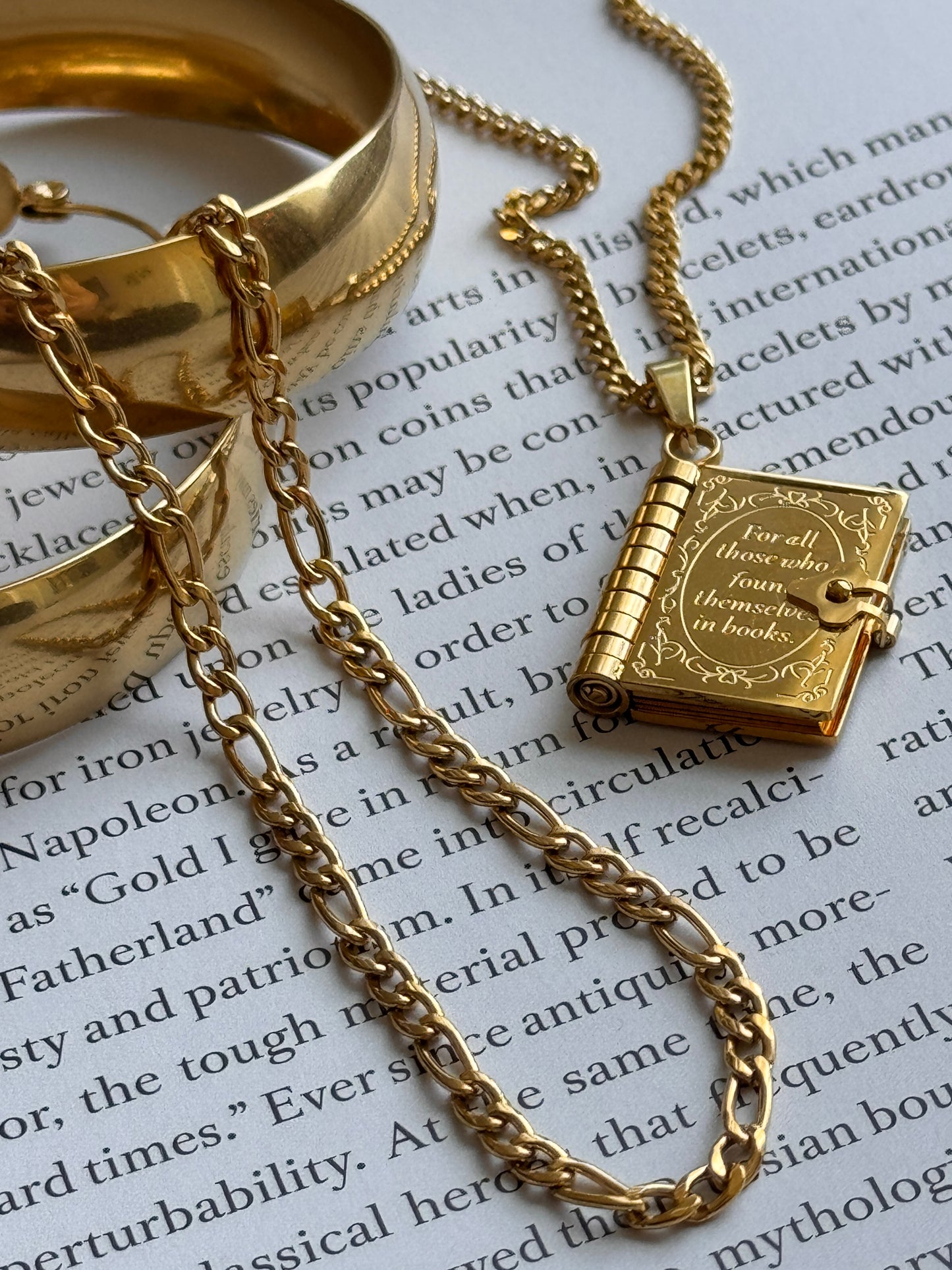 Vintage Book Necklace