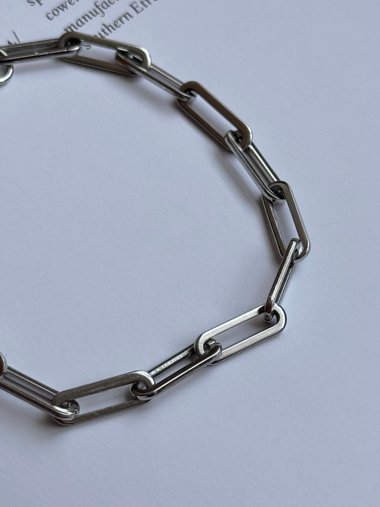 Minimalist Paperclip Bracelet