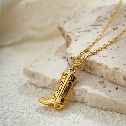 Cowboy Boot Necklace