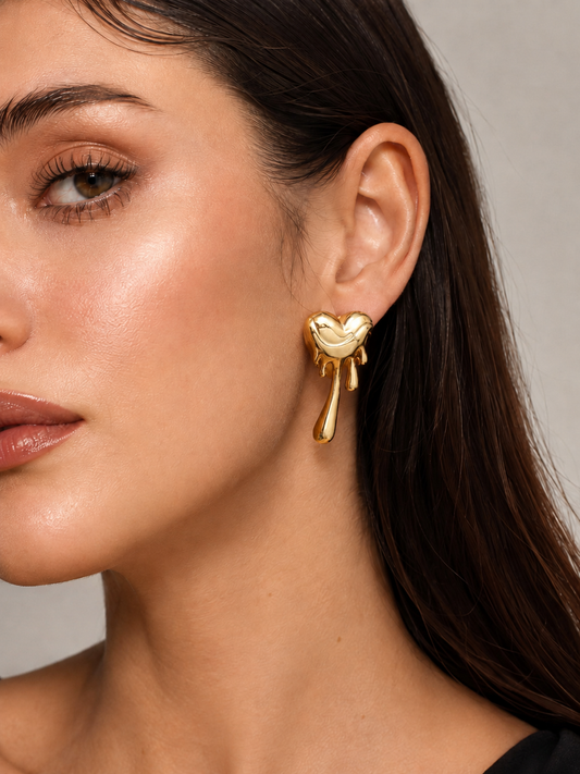 The Melted Heart Studs