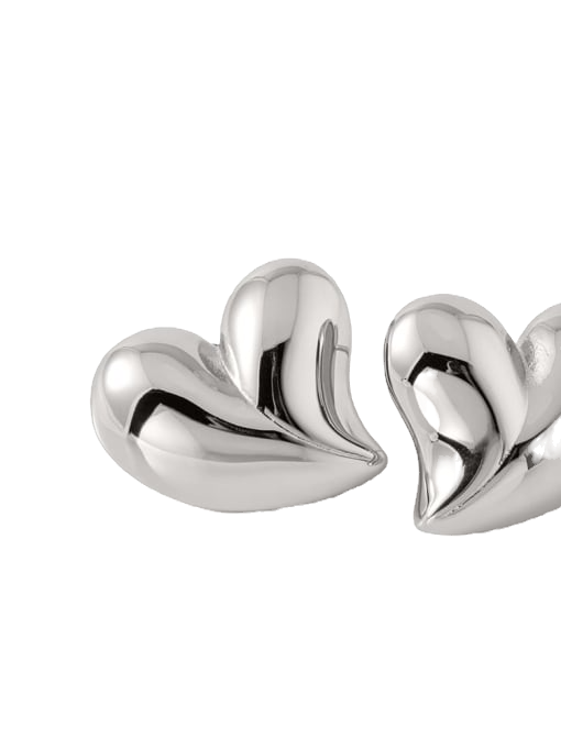 Bubble Heart Studs