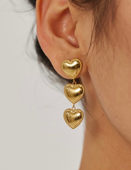 Heart Drop Earrings