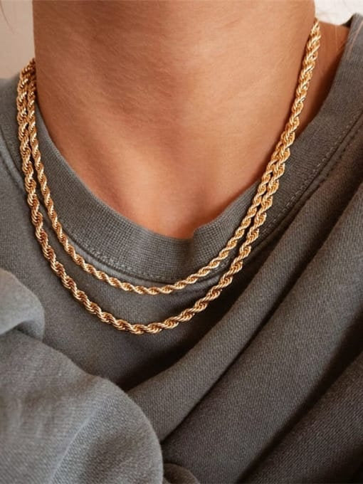 Minimalist Rope Twist Chain