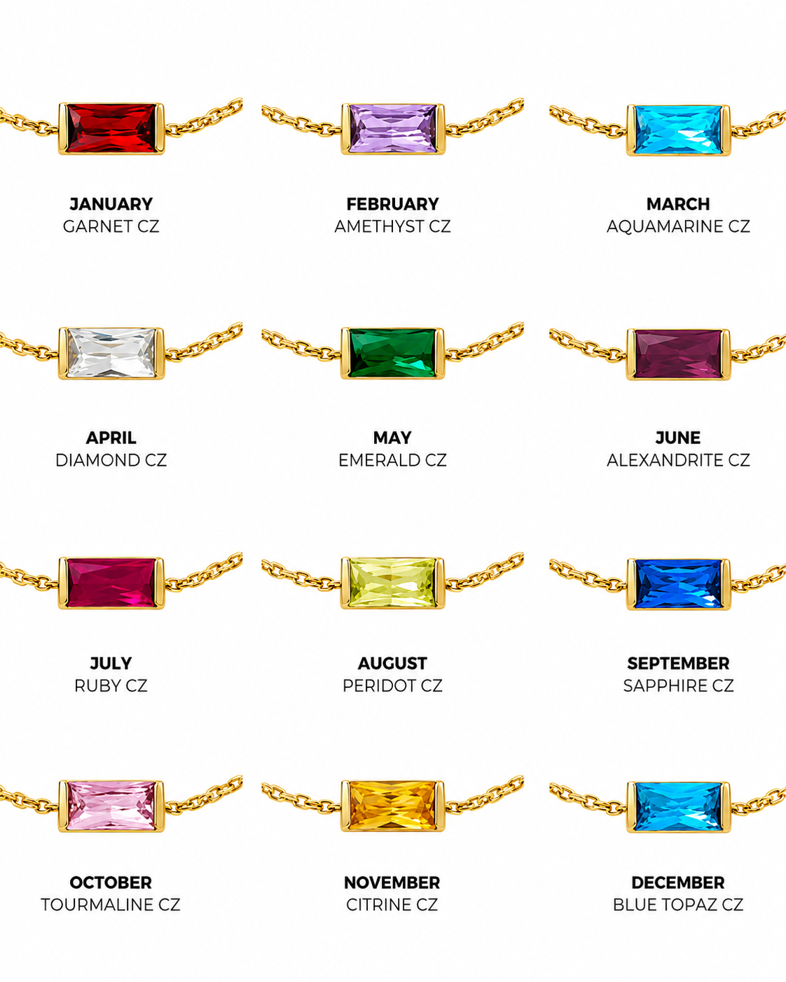 Mindfull Birthstone Necklaces
