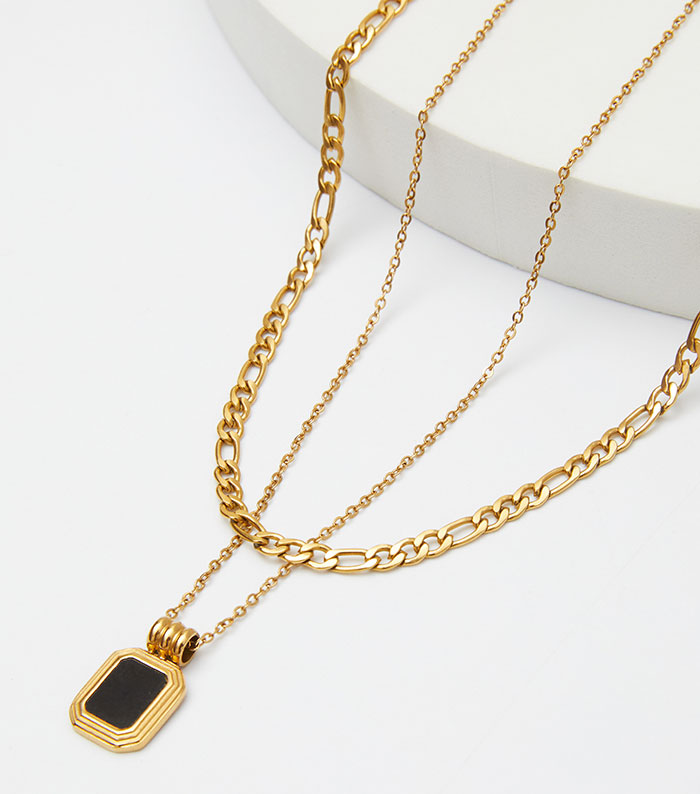 Multi-Layer Onyx Necklace